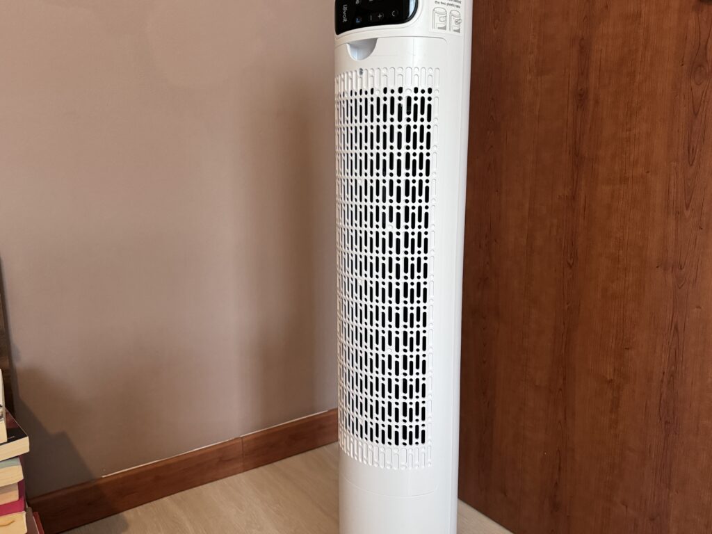 ventilatore a torre Levoit F362 griglia filtrante posteriore