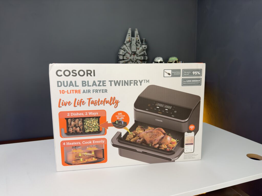 recensione friggitrice Cosori Dual Blaze Twinfry - confezione