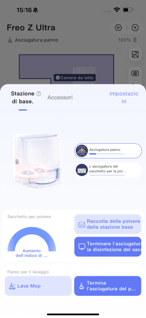 app narwal freo z ultra - funzioni avanzate