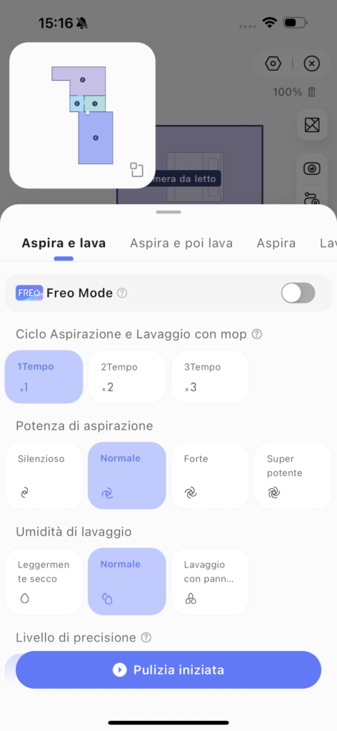 app narwal freo z ultra - modalità